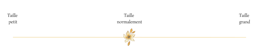 Guide tailles Corelles Eshop